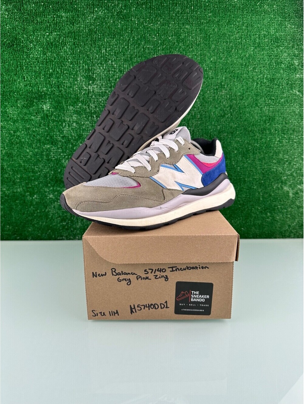 Size 11 - New Balance 57/40 Incubation Pack - Grey Pink Zing